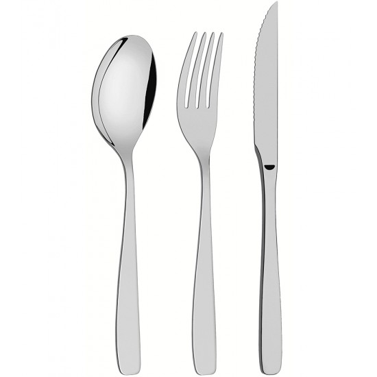 Faqueiro 42 Peças Cosmos Em Aço Inox Tramontina Com Facas Para Churrasco